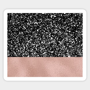 Graphic black en rose gold Sticker